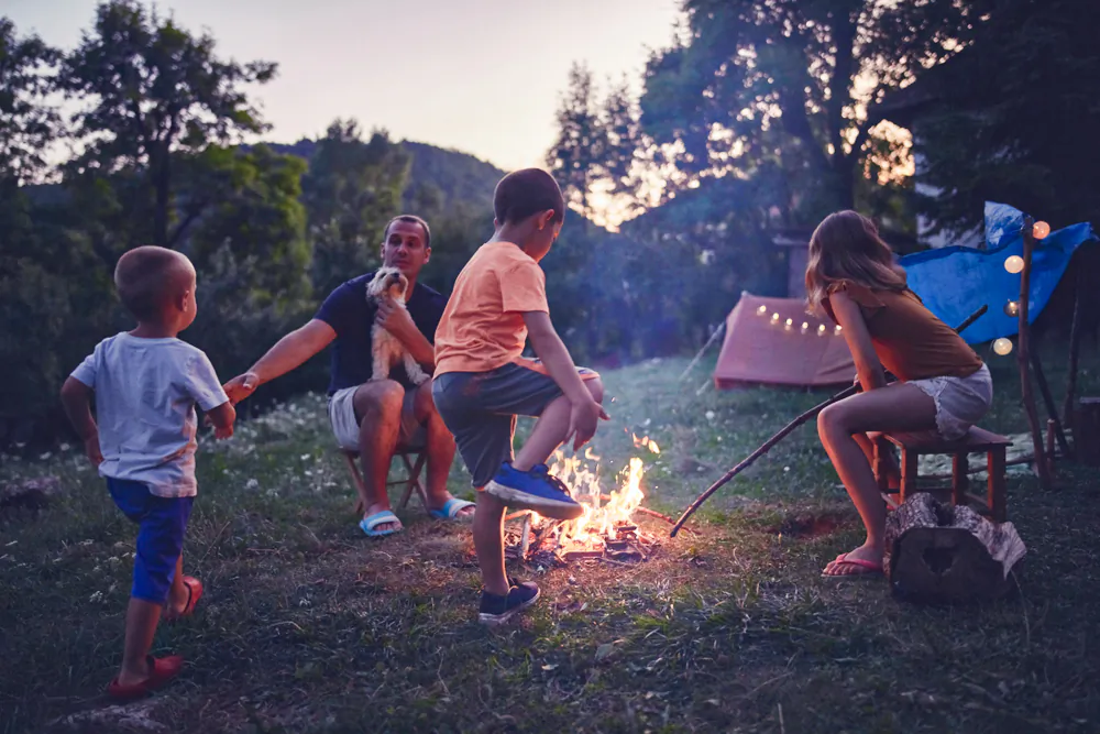 The entire goal of camping is to get closer to nature, so consider trying it at home. (AstroStar/Shutterstock)