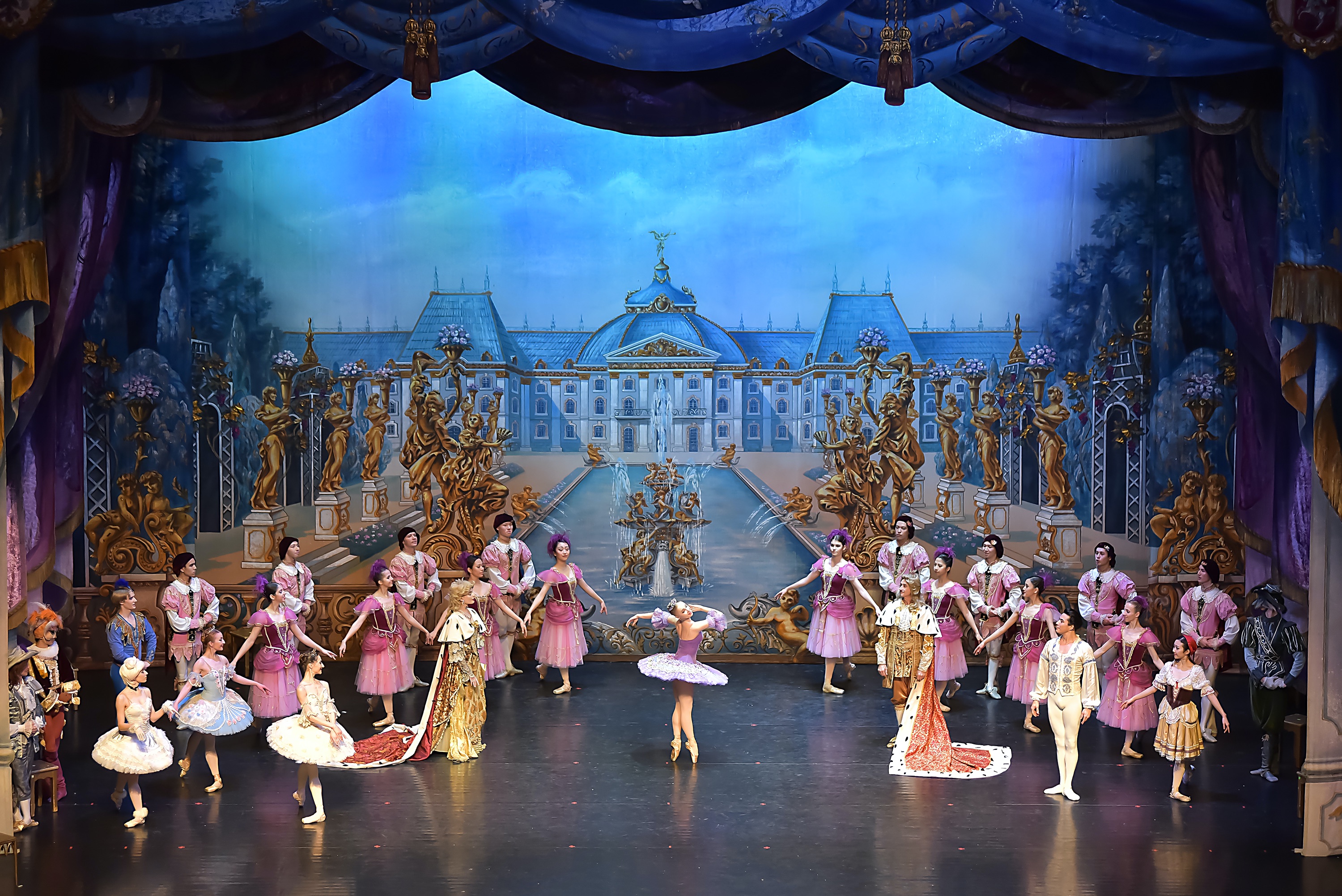 Scene from the 2018 Sleeping Beauty by the Royal Moscow Ballet in Palanga,Lithuania. 