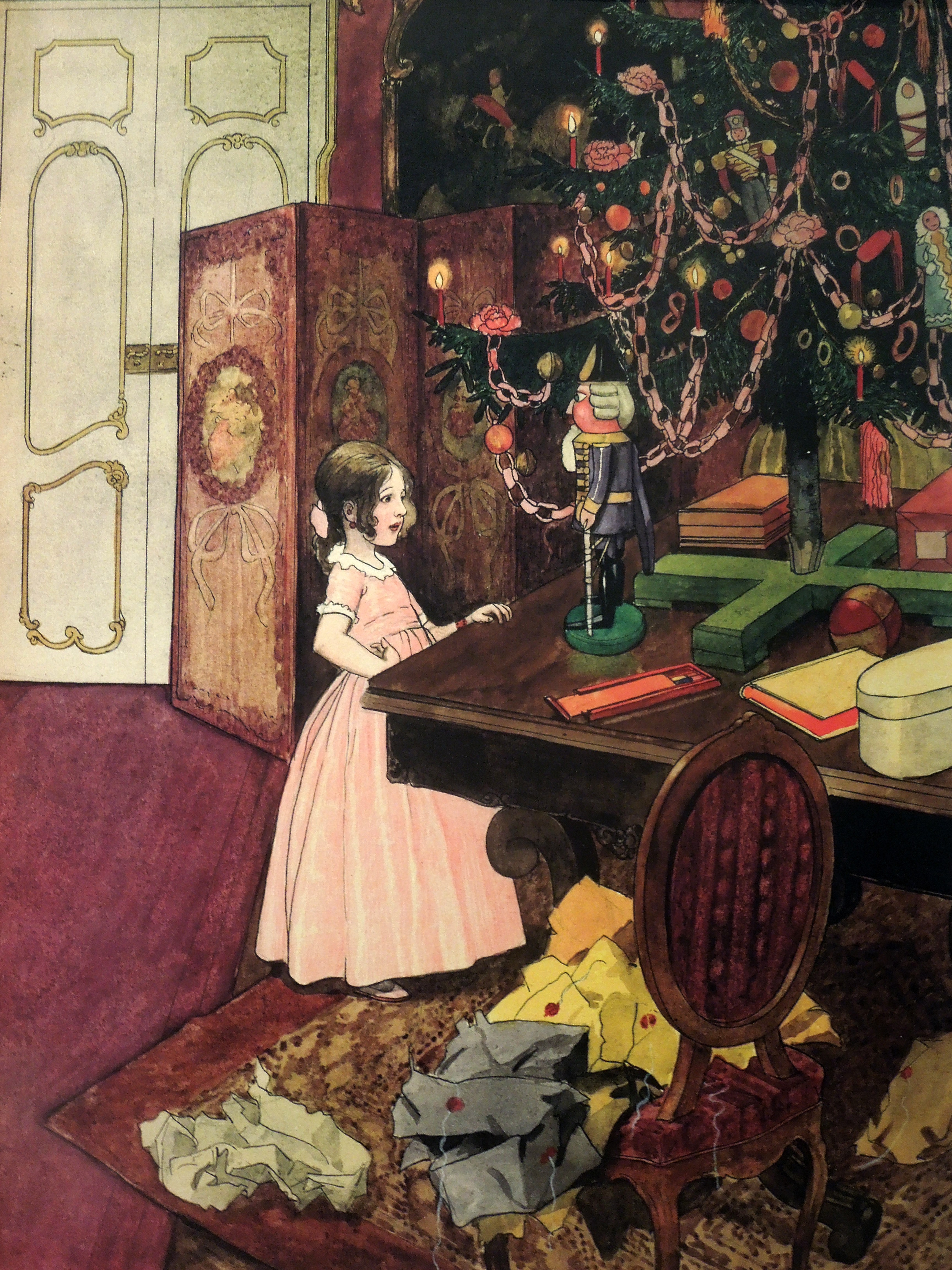 "The Nutcracker and the Mouse King" by Artuš Scheiner. Illustrations for a book by E. T. A Hoffman and published by J. Otto, Prague in 1924. 