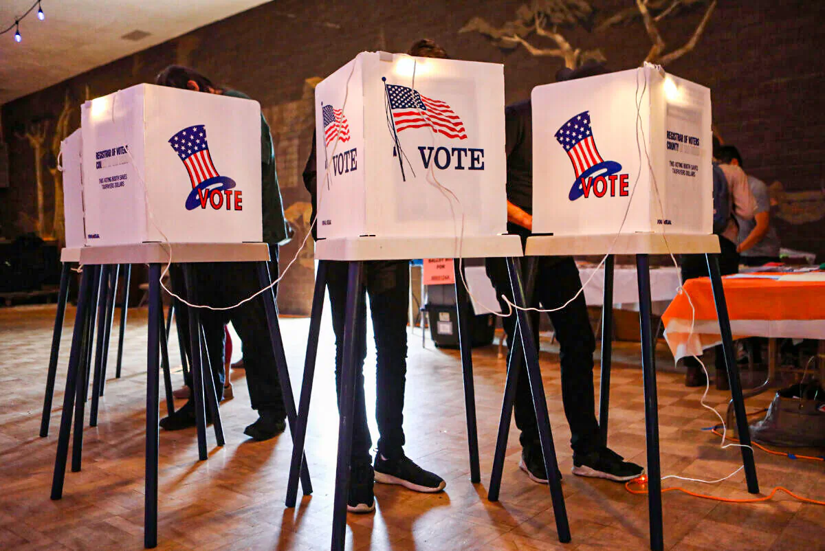 Voters cast their ballots in Los Angeles on June 5, 2018. (Mario Tama/Getty Images)