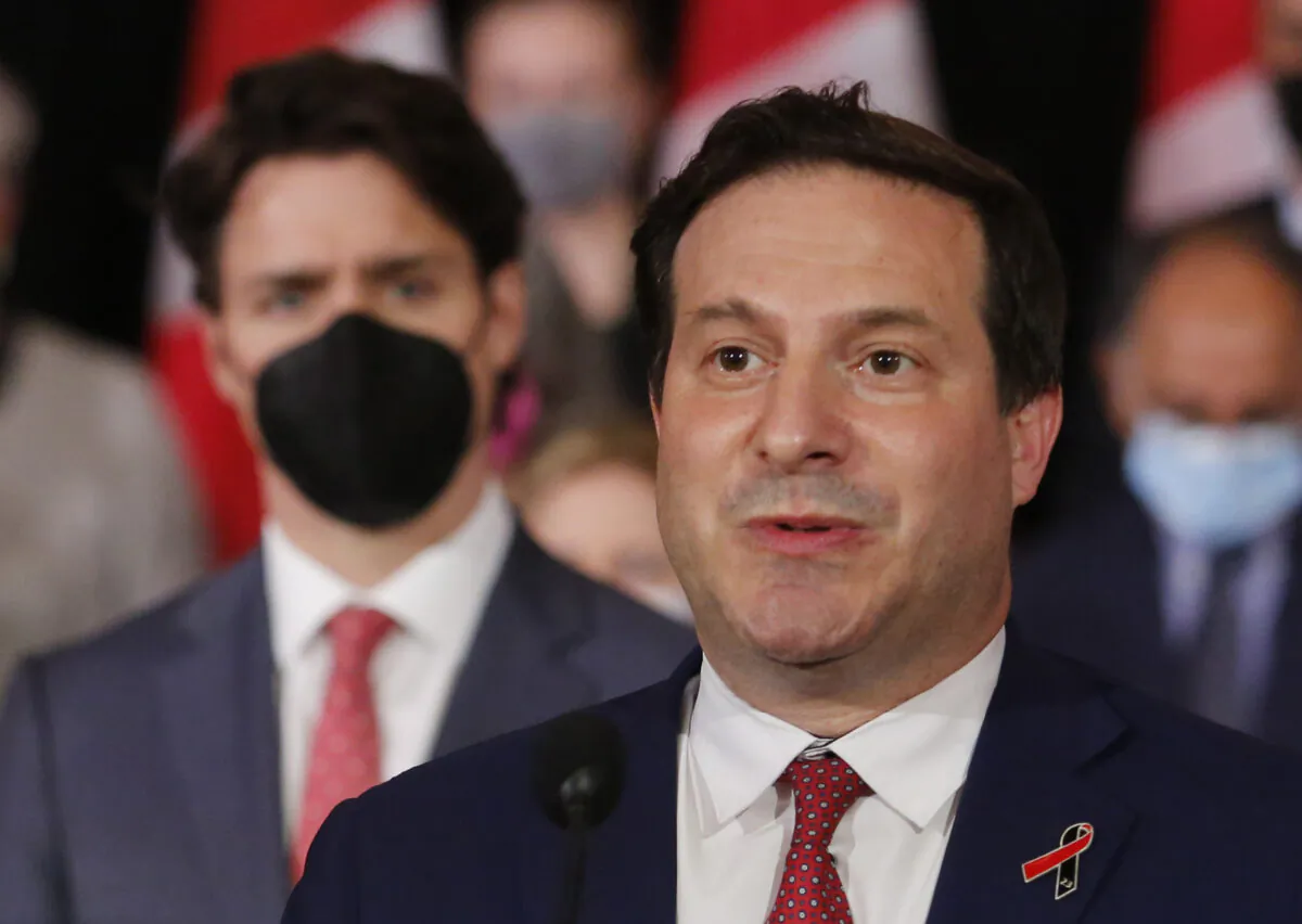 Public Safety Minister Marco Mendicino announces new gun control legislation at a press conference in Ottawa on May 30, 2022. (Patrick Doyle/The Canadian Press)