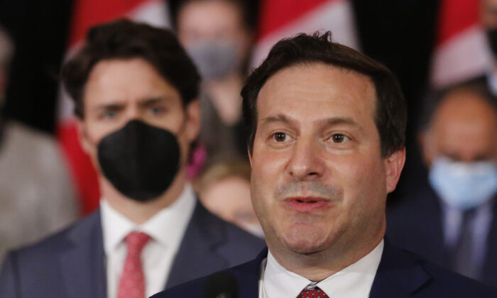Public Safety Minister Marco Mendicino announces new gun control legislation at a press conference in Ottawa on May 30, 2022. (Patrick Doyle/The Canadian Press)