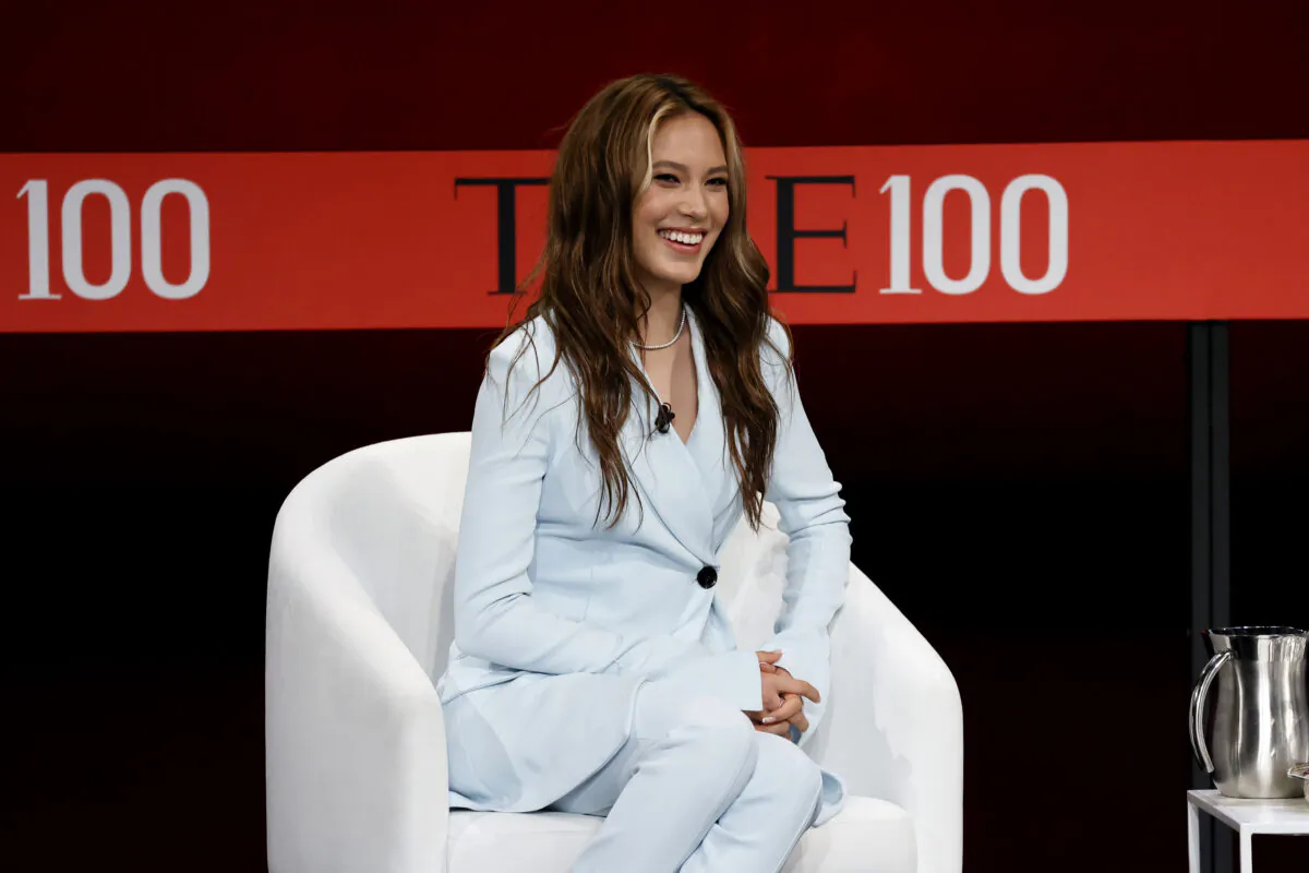 Eileen Gu speaks onstage at the TIME100 Summit 2022 at Jazz at Lincoln Center in New York City on June 7, 2022. (Jemal Countess/Getty Images for TIME)