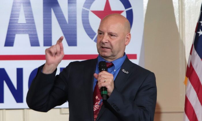Pennsylvania Republican nominee for governor, Doug Mastriano on the campaign trail in 2022. (Courtesy Mastriano Campaign)