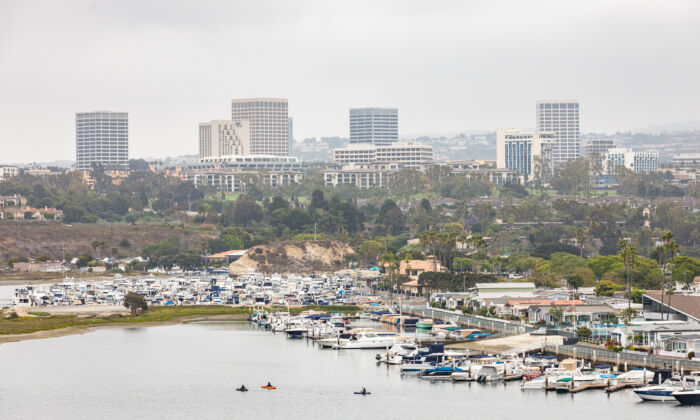 The back bay area of Newport Beach, Calif., on May 23, 2022. (John Fredricks/The Epoch Times)