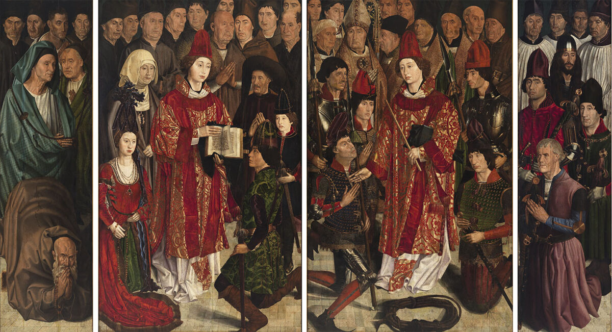 Sections 2 to 5 of the "St. Vincent Panels." (Courtesy of the National Antique Art Museum in Lisbon)