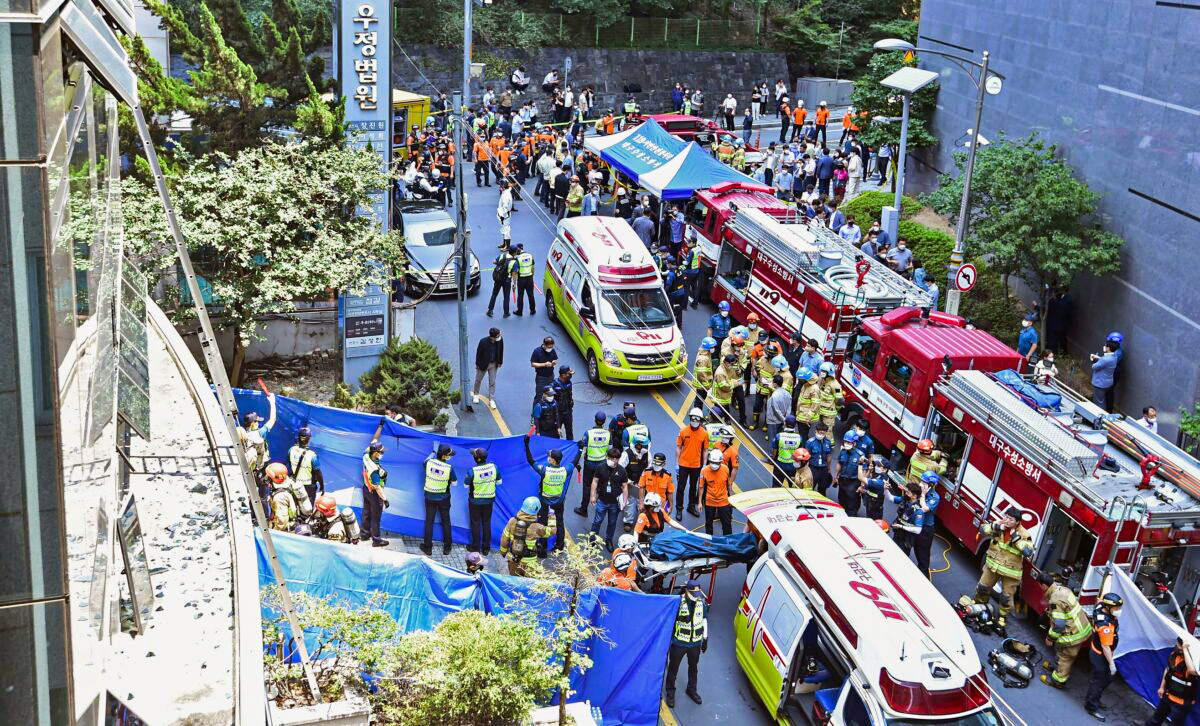 Fire Caused by Suspected Arson in South Korea Kills at Least 7 - Vimarsana News