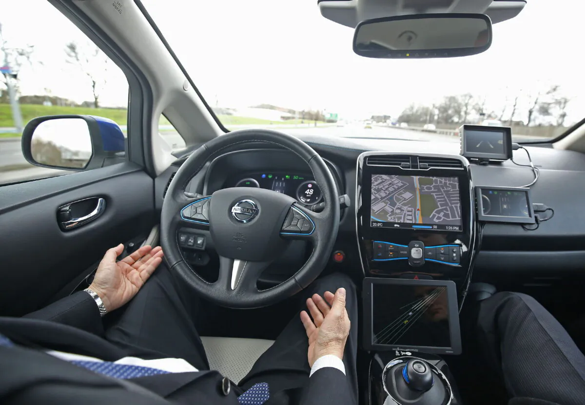 Undated image of a driverless car. (Philip Toscano/PA)