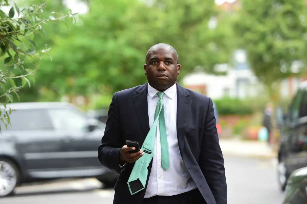 UK Labour Party MP David Lammy in an undated file photo. (David Mirzoeff/PA)