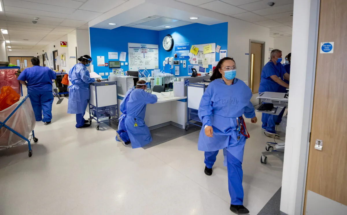 A hospital in the United Kingdom in an undated file photo. (PA)