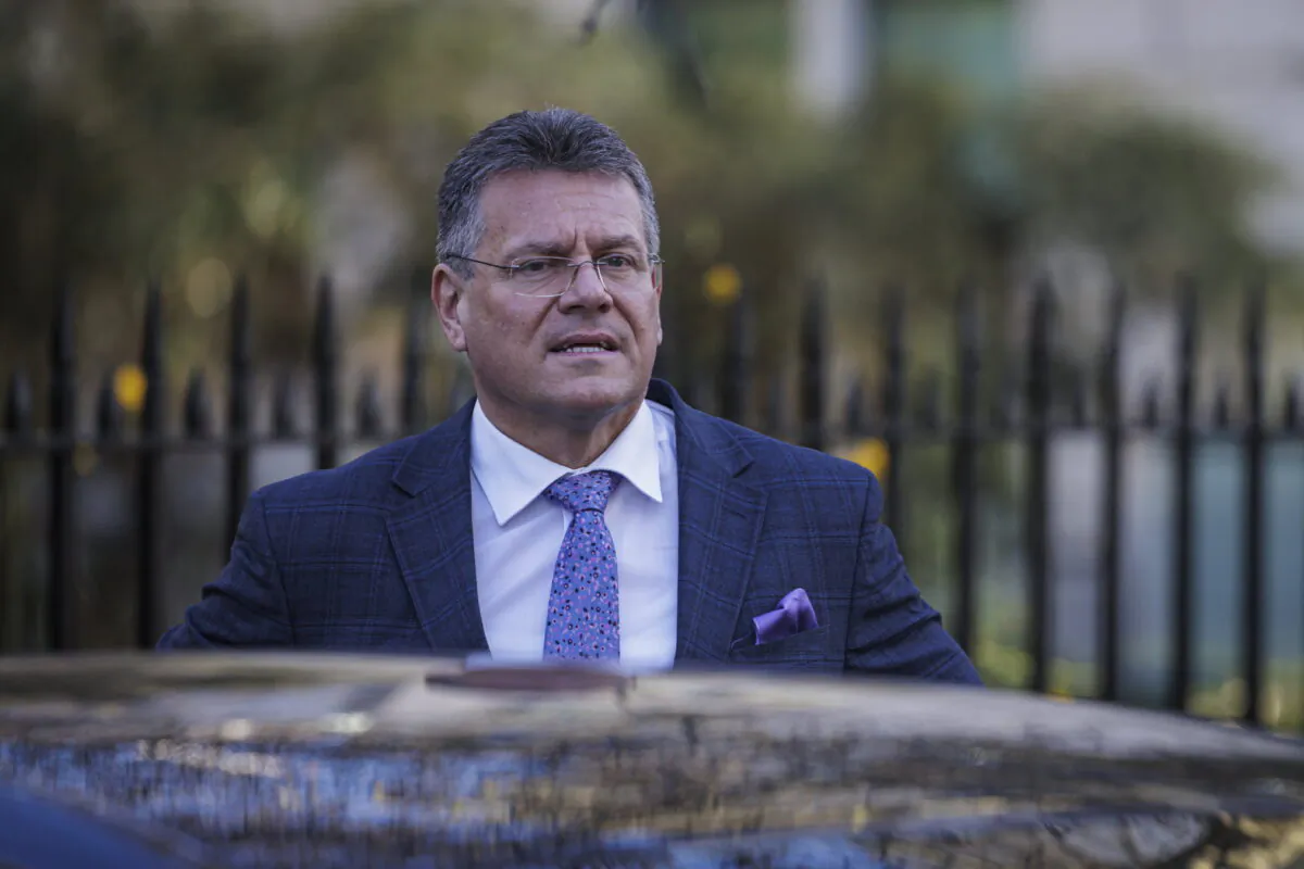 European Commission Vice President Maros Sefcovic. (Rob Pinney/PA)