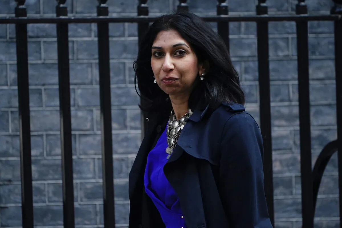 Undated file photo of UK Attorney General Suella Braverman. (Aaron Chown/PA Media)