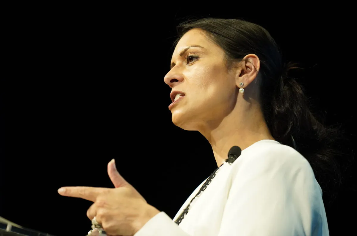 Home Secretary Priti Patel has told Tory MPs pushing for the Prime Minister to resign to ‘forget it.’ (Danny Lawson/PA)
