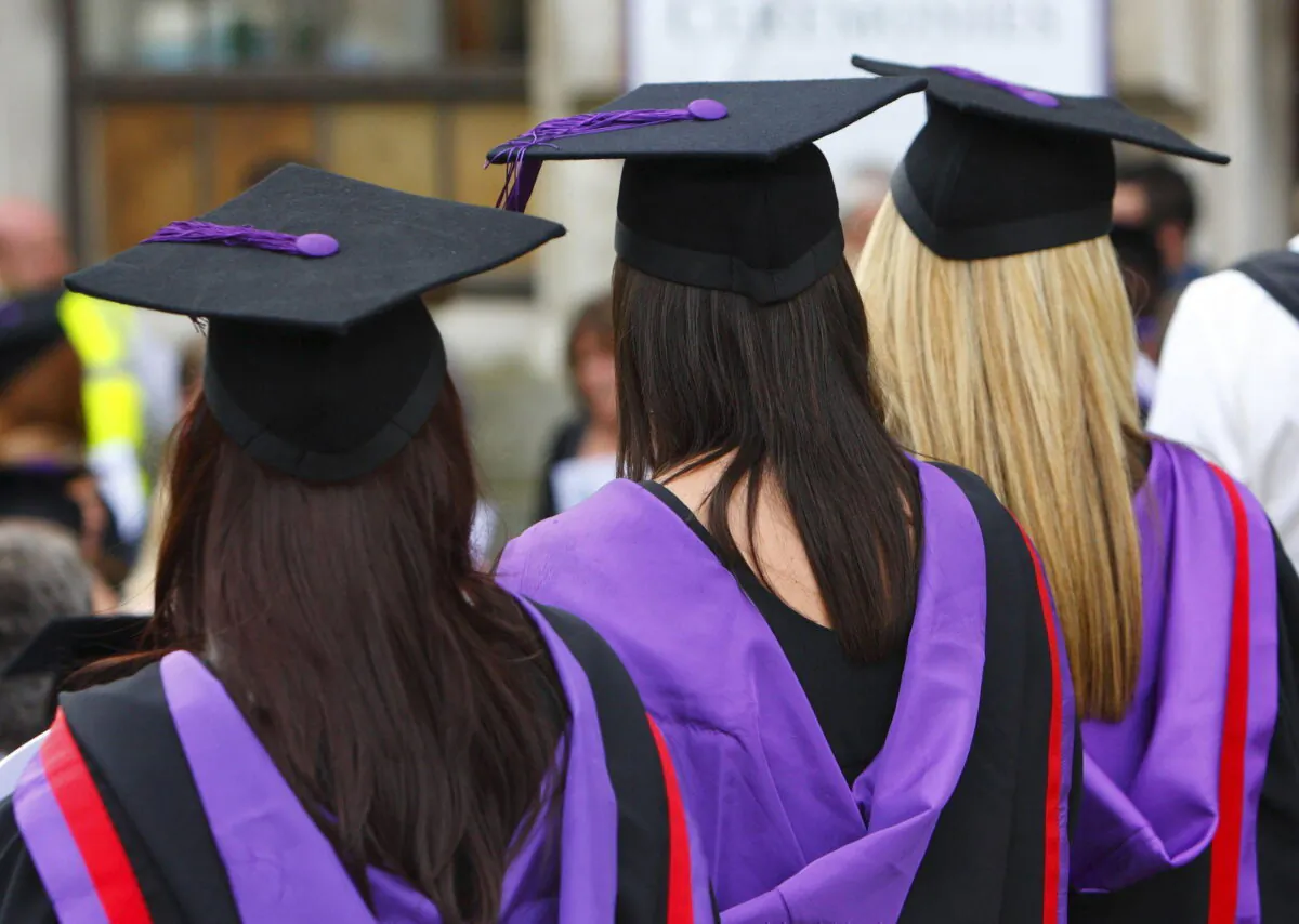 University graduates in an undated file photo. (Chris Ison/PA)