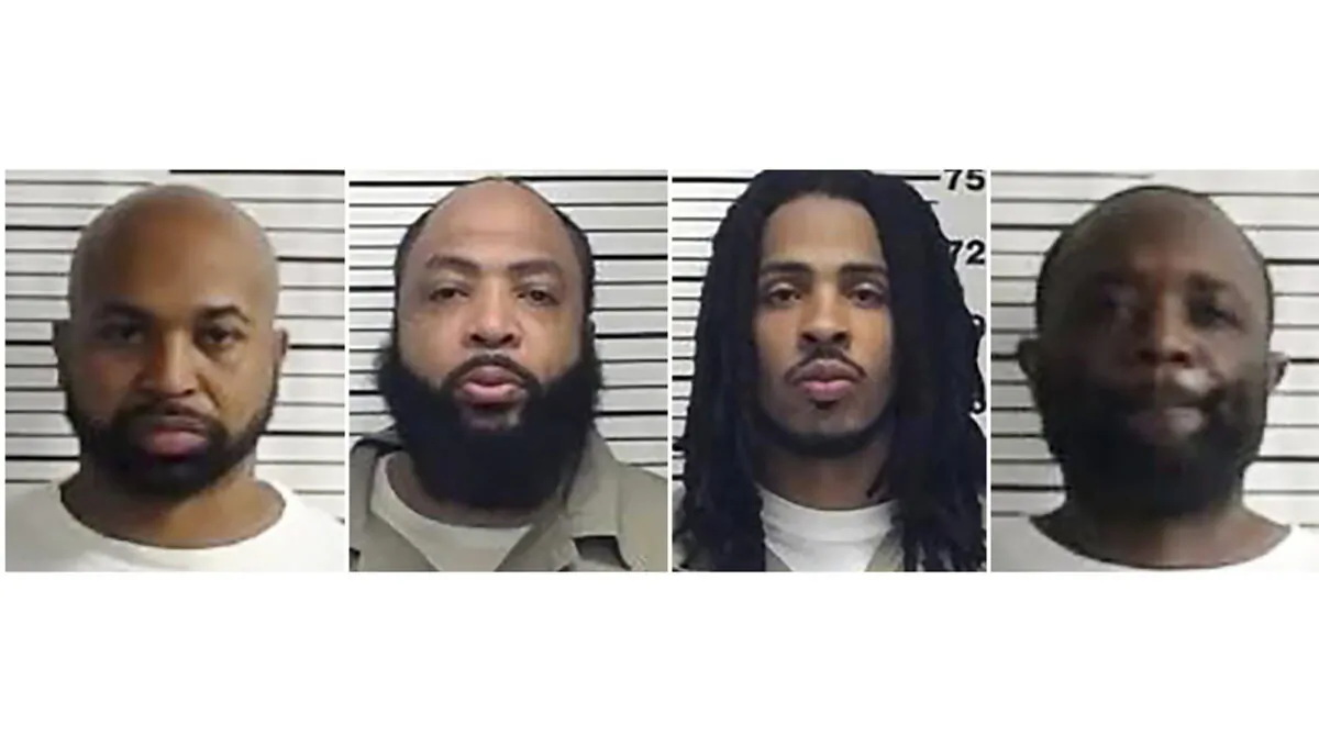 (L-R) Corey Branch, Tavares Lajuane Graham, Lamonte Rashawn Willis, and Kareem Allen Shaw. (Federal Bureau of Prisons via AP)