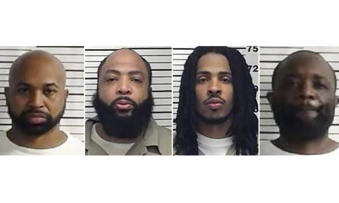 (L-R) Corey Branch, Tavares Lajuane Graham, Lamonte Rashawn Willis, and Kareem Allen Shaw. (Federal Bureau of Prisons via AP)