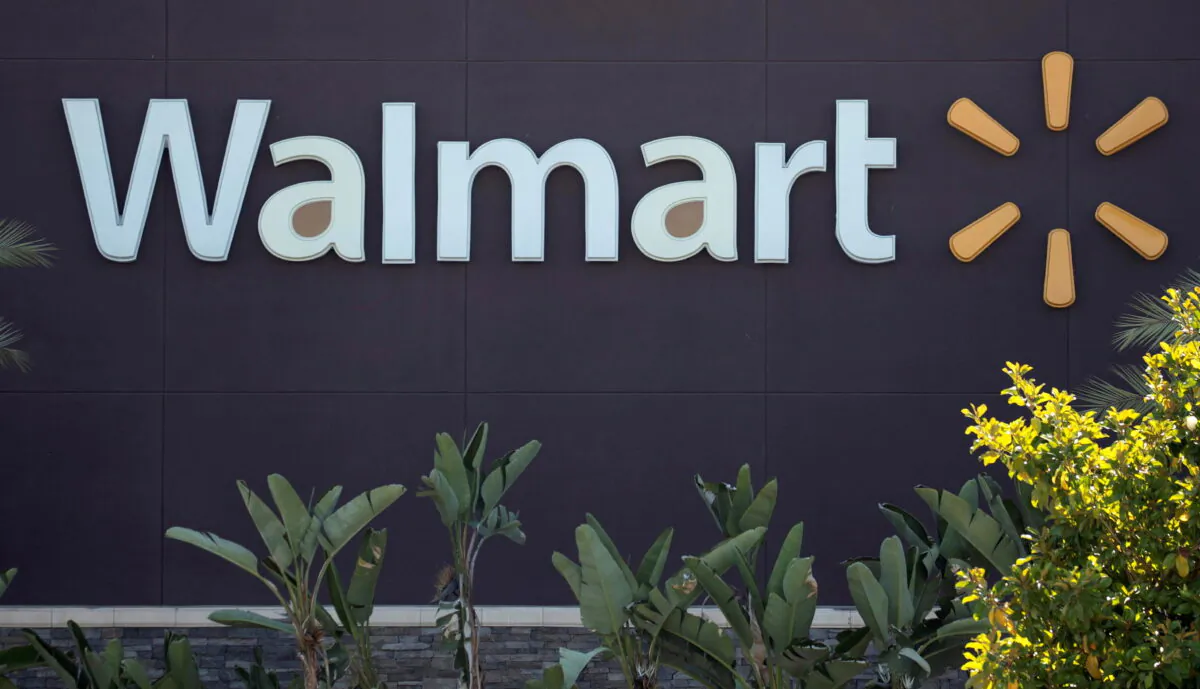 The logo of a Walmart Superstore in Rosemead, Calif., on June 11, 2020. (Mario Anzuoni/Reuters)