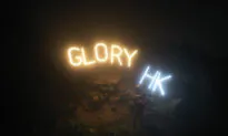 ‘Glory HK’ Seen on Top of Hong Kong’s Lion Rock