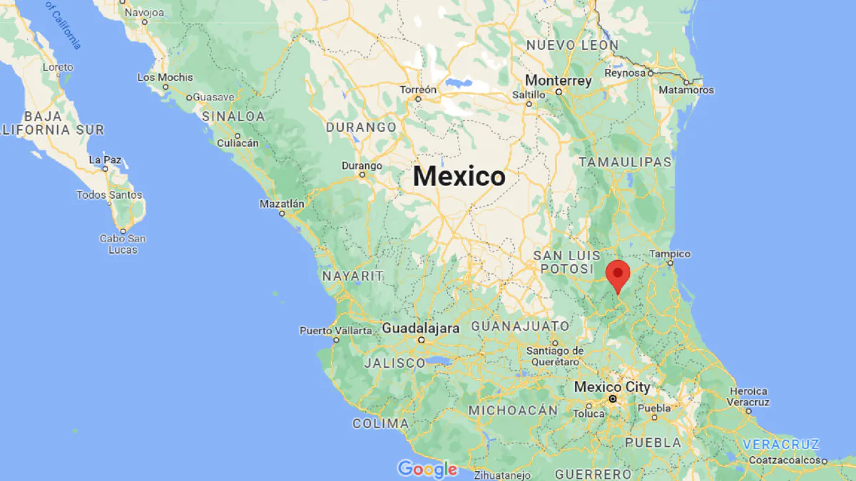 A map of Mexico. (Google Maps/Screenshot via The Epoch Times)