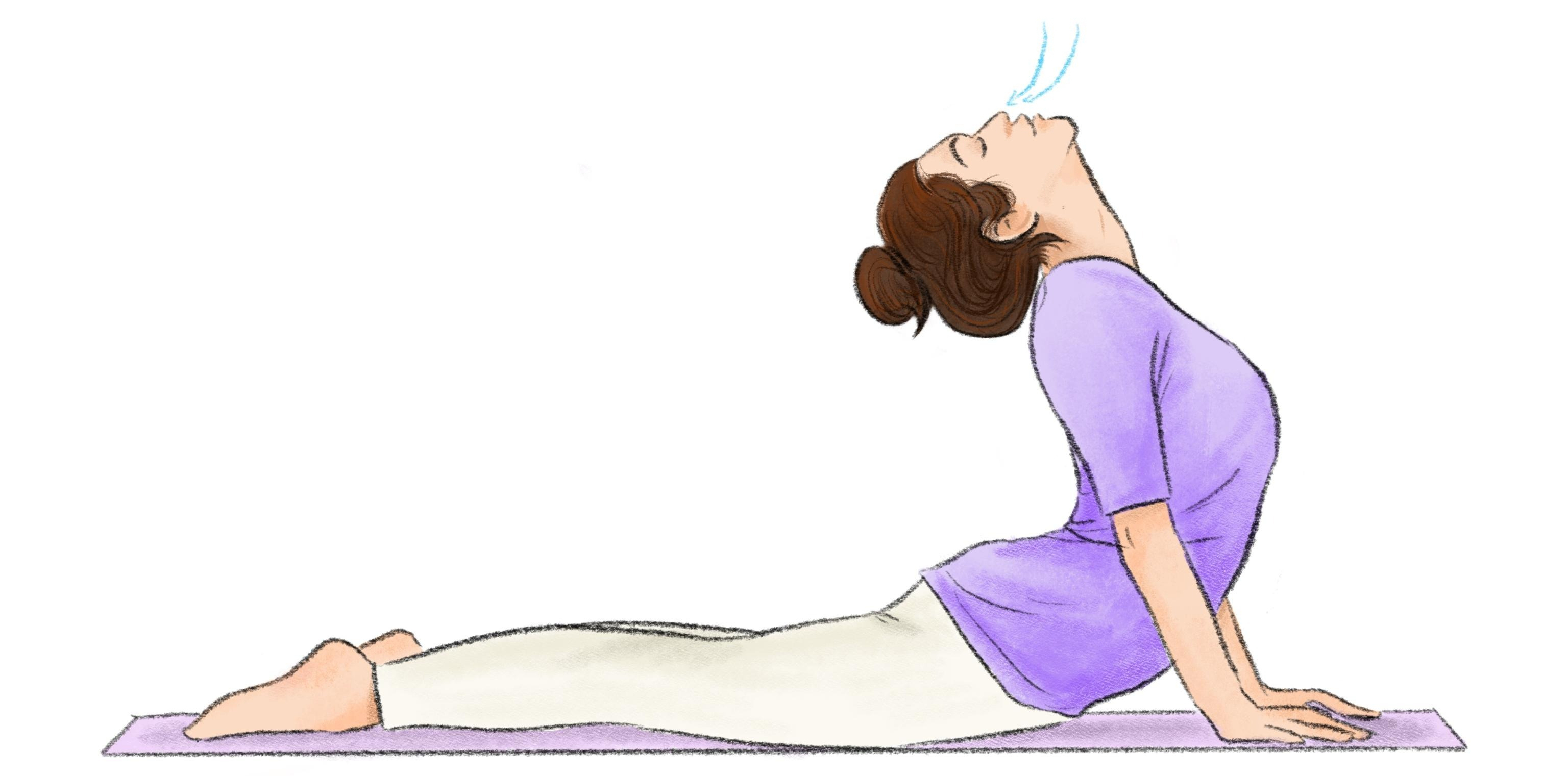 illustration of woman practicing yoga