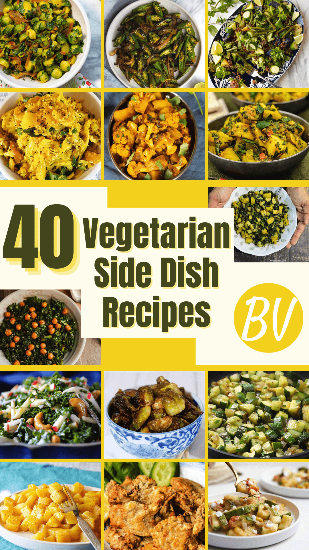 40 Vegetarian Side Dishes - Vimarsana News