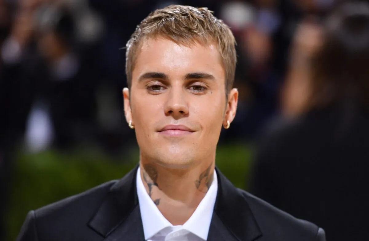 Canadian singer Justin Bieber arrives for the 2021 Met Gala at the Metropolitan Museum of Art in New York, on Sept. 13, 2021. (Angela Weiss/AFP via Getty Images)