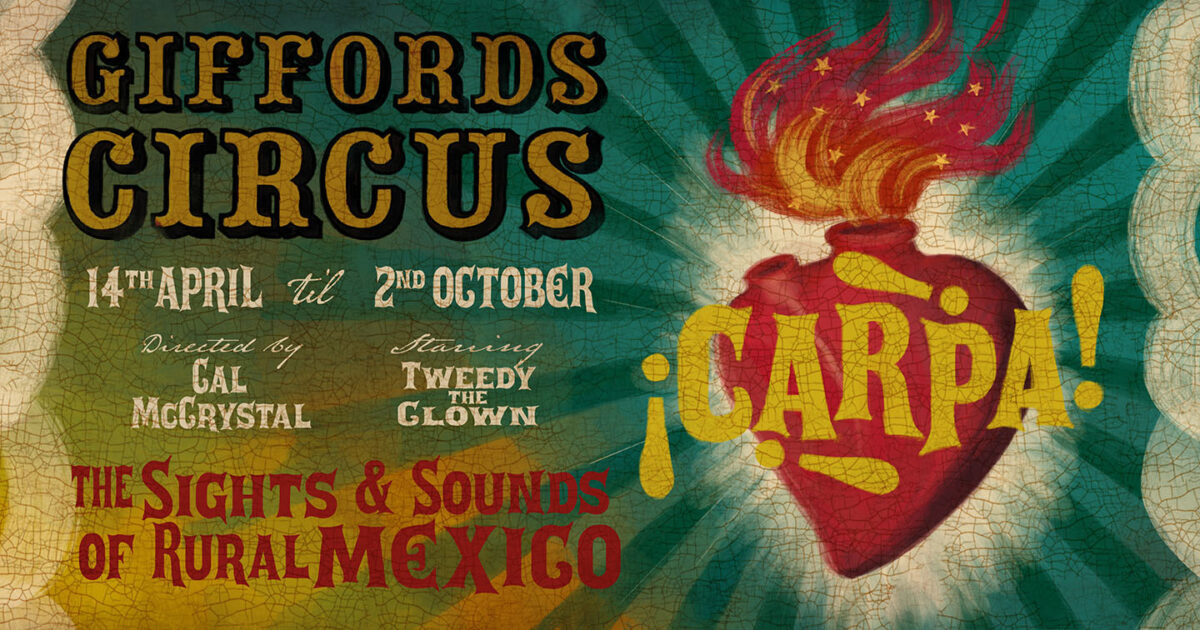 Flyer for the 2022 Giffords Circus production of "Carpa." (Courtesy of Giffords Circus)