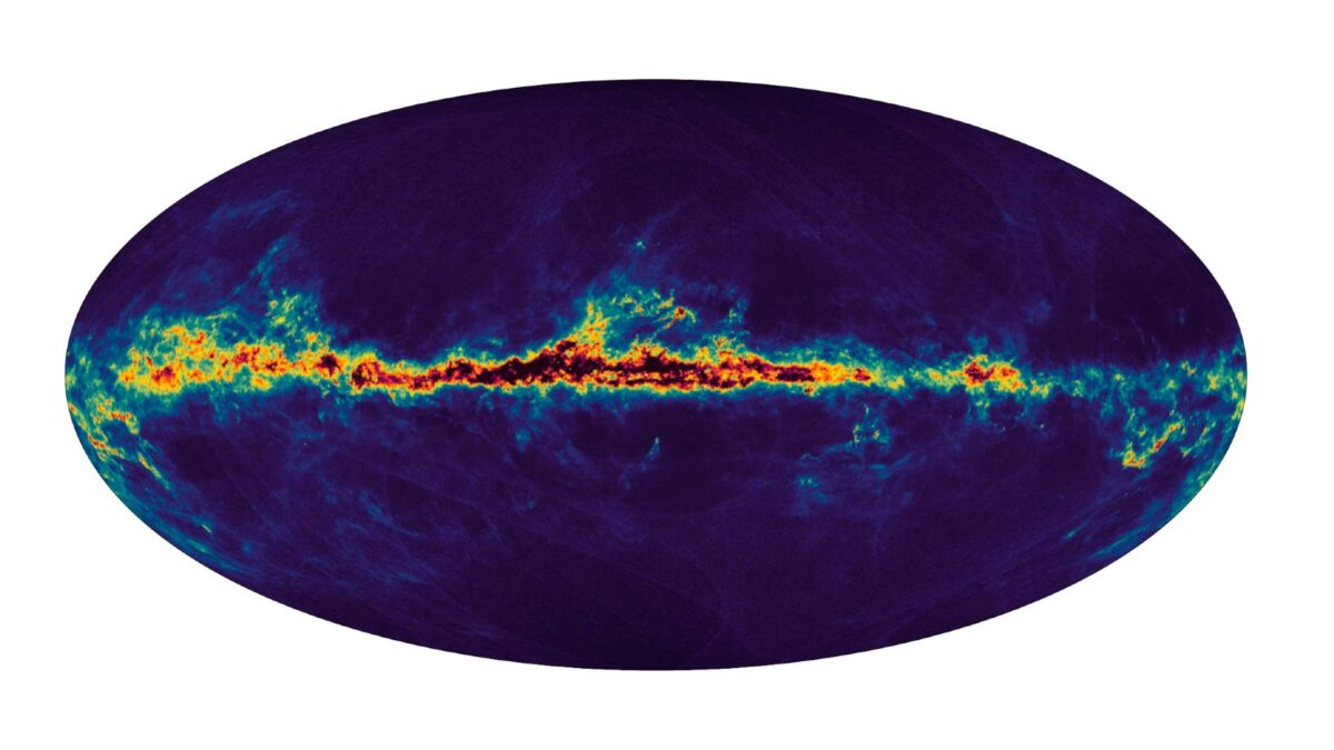 Interstellar dust that fills the Milky Way.