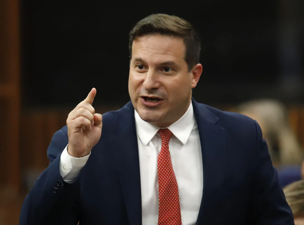 Public Safety Minister Marco Mendicino rises during question period in the House of Commons on Parliament Hill in Ottawa on June 14, 2022. (The Canadian Press/ Patrick Doyle)