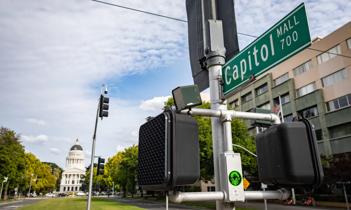 The California State Capitol building in Sacramento, Calif., on April 18, 2022. (John Fredricks/The Epoch Times)