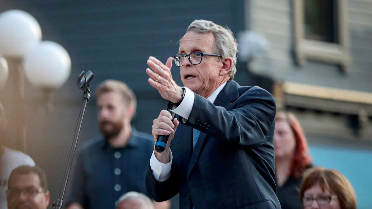 Ohio Gov. Mike DeWine in Dayton, Ohio, on Aug. 4, 2019. (Scott Olson/Getty Images)
