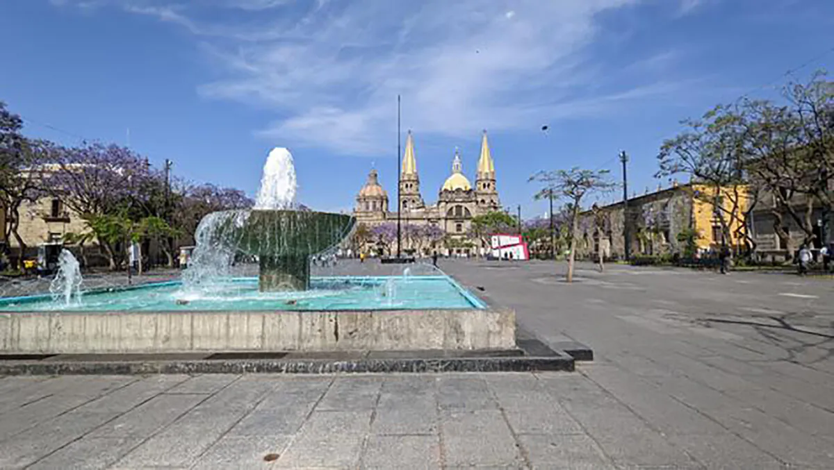 Life centers around the plazas of Guadalajara, which often have lovely fountains, greenery and historic churches. (Photo courtesy of Alex Temblador/Travel Pulse/TNS)