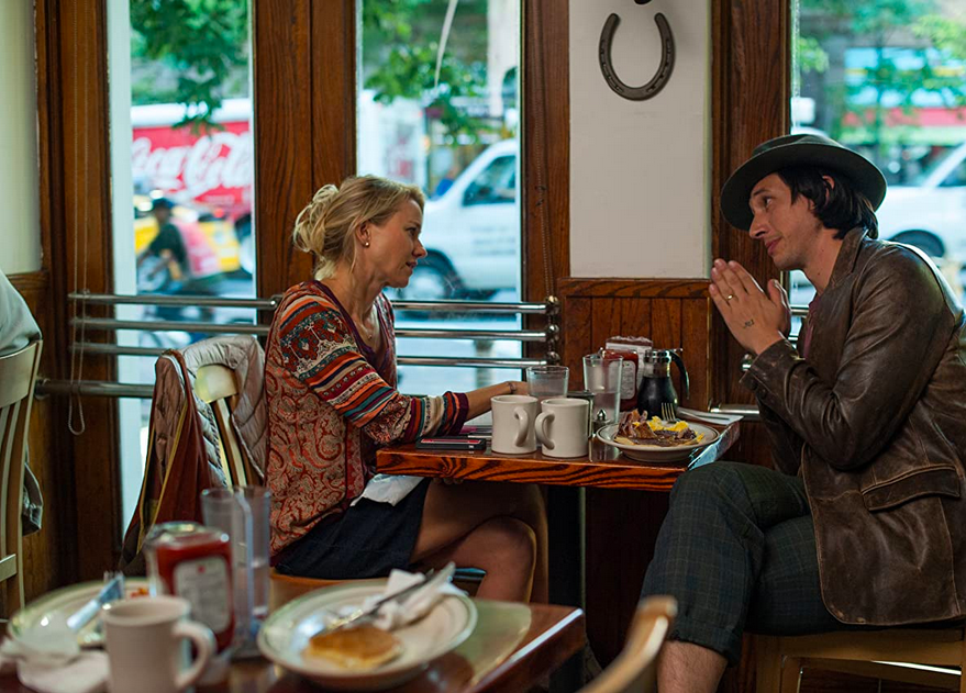 man and woman having coffee in WHILE WE'RE YOUNG