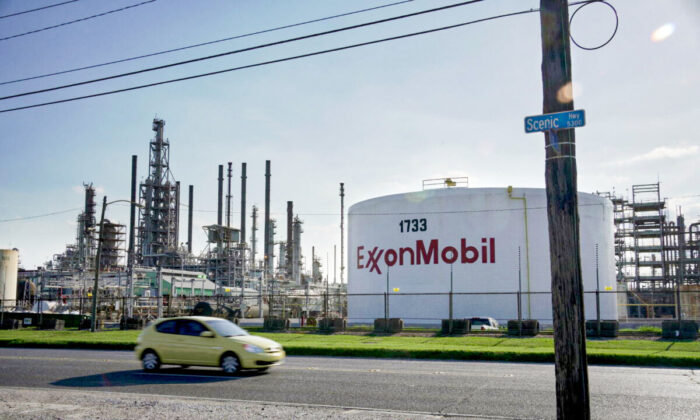 The ExxonMobil Baton Rouge Refinery in Baton Rouge, La. on May 15, 2021. (Kathleen Flynn/Reuters)