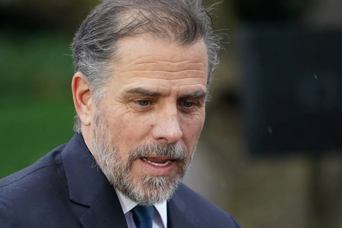 Hunter Biden, the son of President Joe Biden, during the annual White House Easter Egg Roll on the South Lawn of the White House in Washington, on April 18, 2022. (Mandel Ngan/AFP via Getty Images)