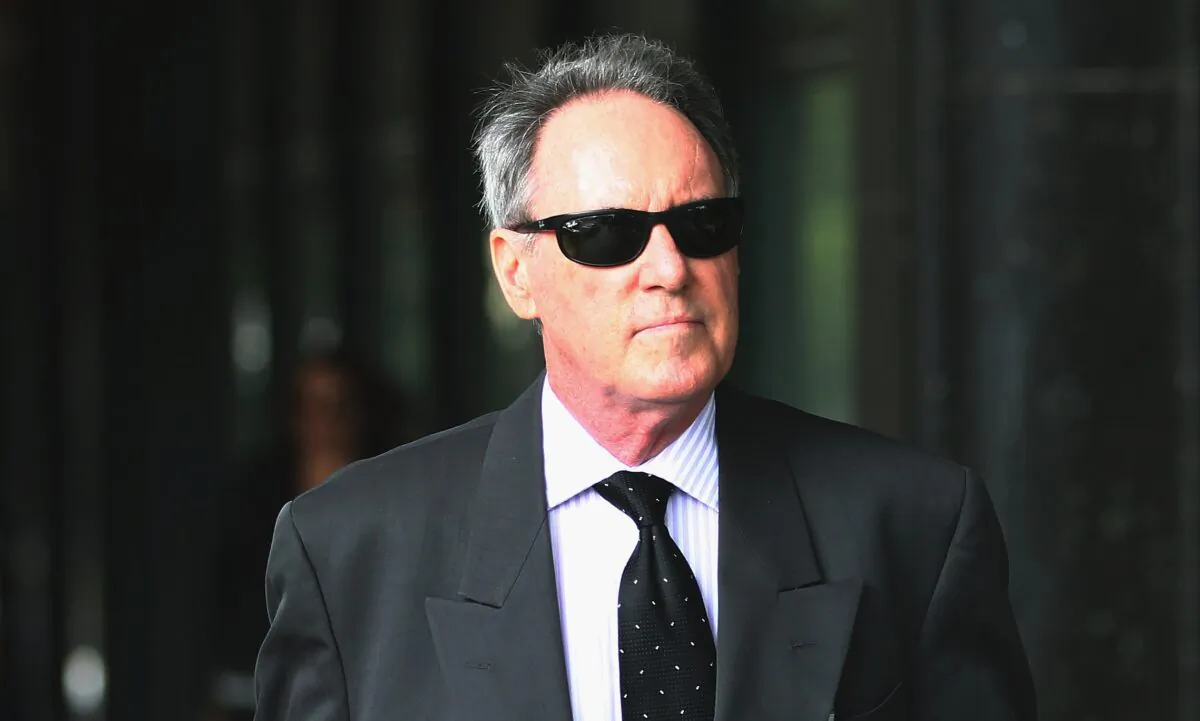 Actor Robert Hughes arrives at Downing Centre Local Court in Sydney, Australia, on Feb. 25, 2014. (Don Arnold/Getty Images)