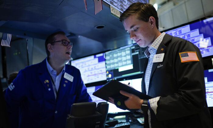 Traders work on the floor at the New York Stock Exchange in New York on June 15, 2022. (Seth Wenig/AP Photo)