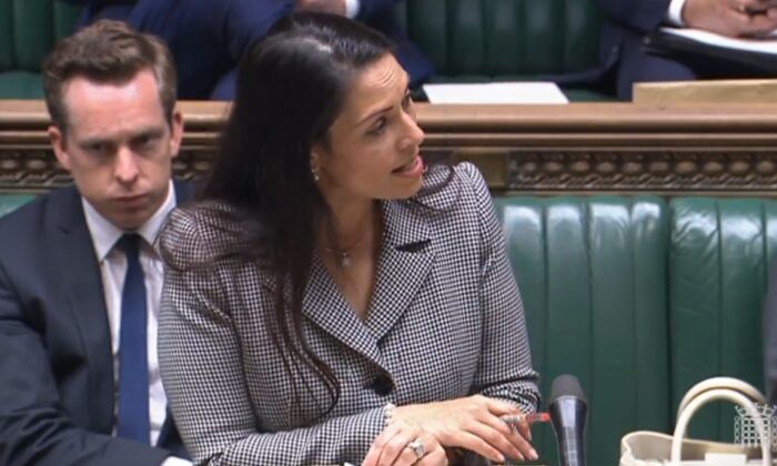 Home Secretary Priti Patel making a statement on the Rwanda asylum plan to MPs in the House of Commons, London, on June 15, 2022. (PA Media)