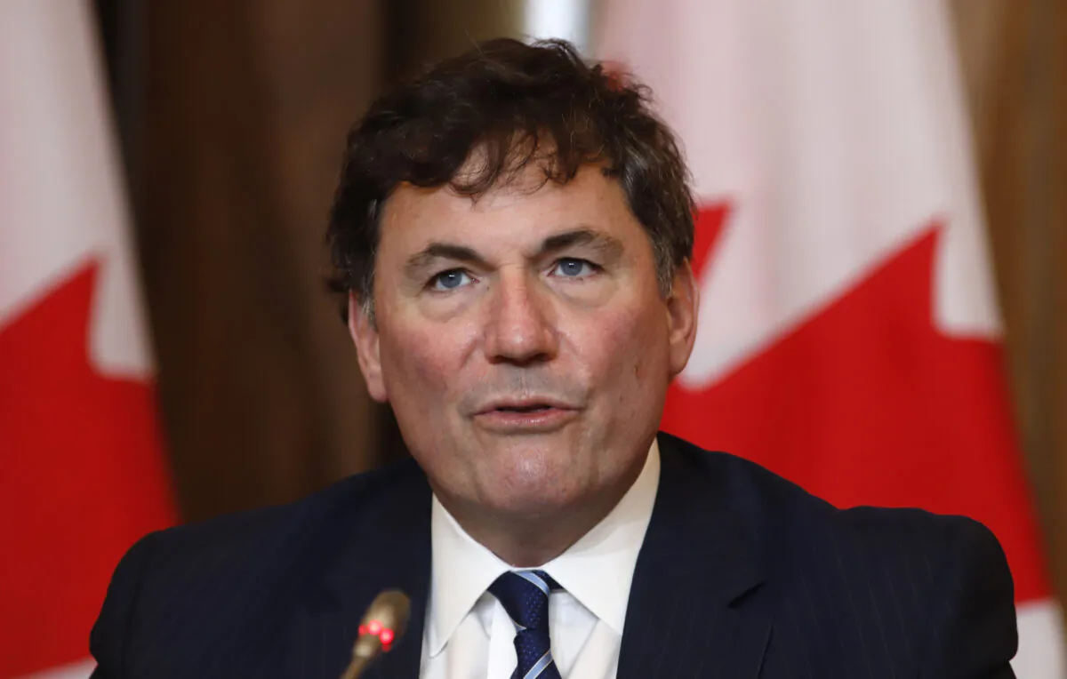 Infrastructure and Communities Minister and Intergovernmental Affairs Minister Dominic LeBlanc makes an announcement  in Ottawa on June 14, 2022. (Patrick Doyle/The Canadian Press)