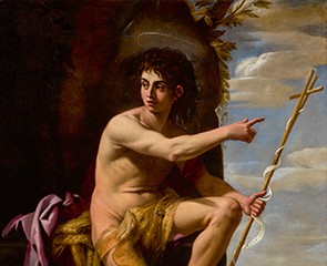 "St. John the Baptist in the Wilderness," 1610, by Giovanni Baglione. Oil on canvas. Gaudium Magnum Foundation. (Public Domain)