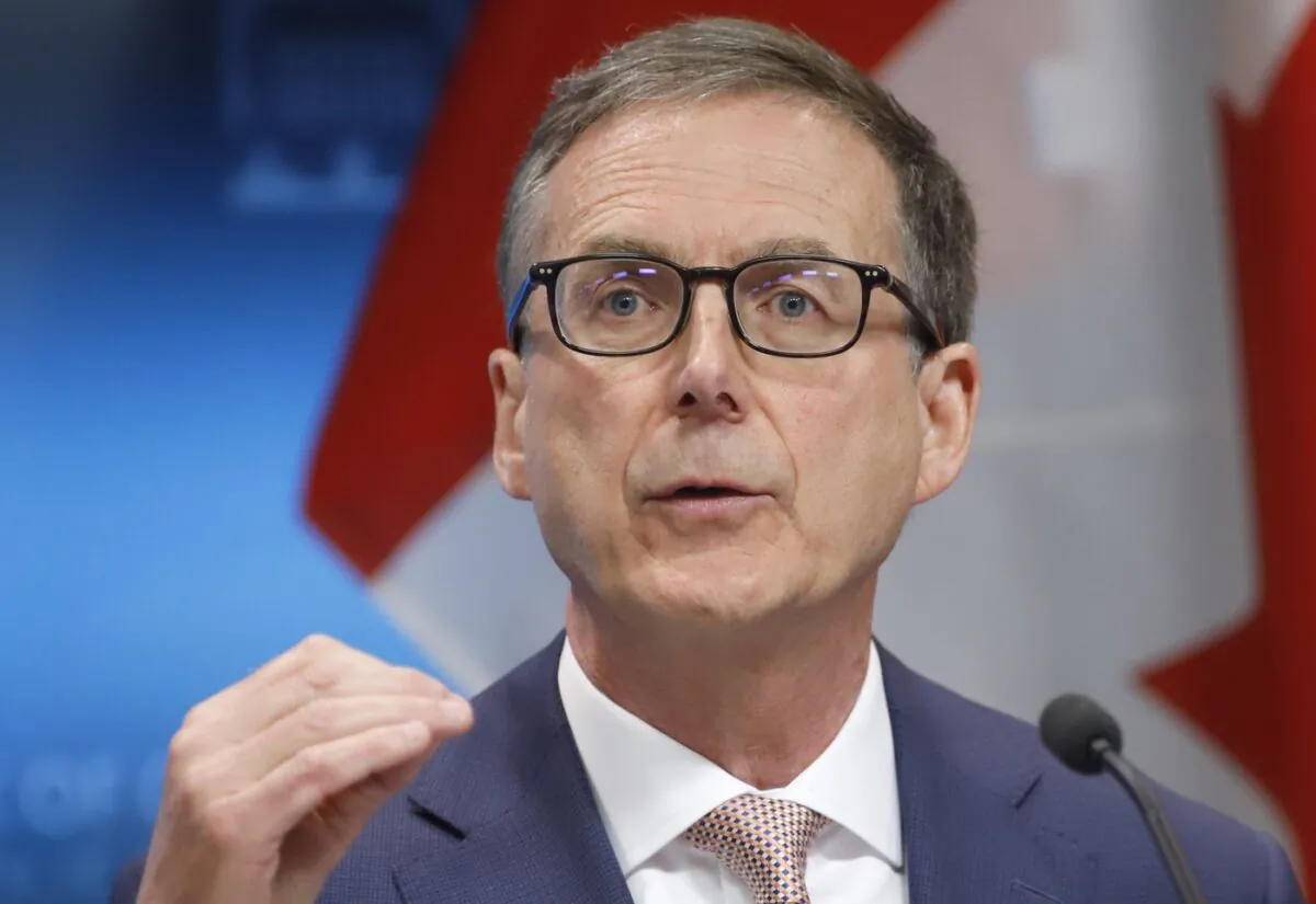 Governor of the Bank of Canada Tiff Macklem speaks at a press conference in Ottawa on June 9, 2022. (The Canadian Press/ Patrick Doyle)