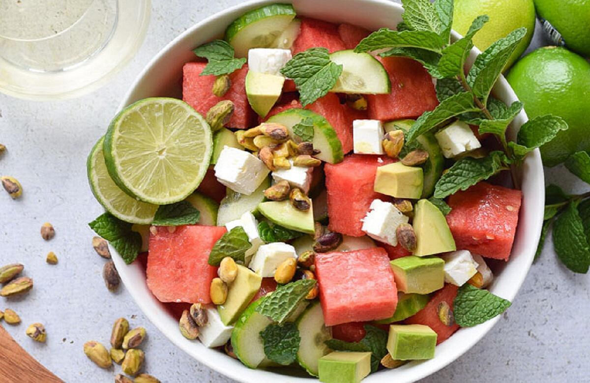 This delicious summertime salad is both nutritious and hydrating. (Photo courtesy of Seasonal Cravings)