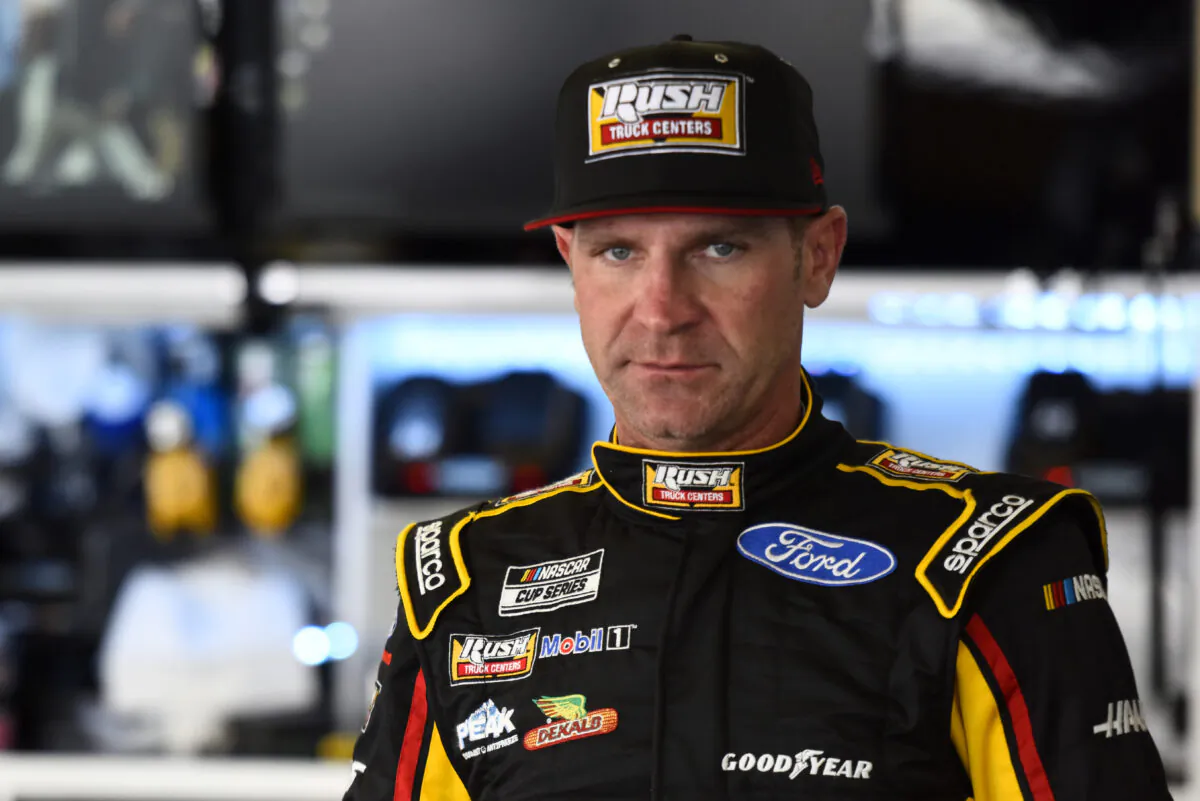 Clint Bowyer, driver of the #14 Rush/Mobil 1 Ford, in Daytona Beach, Fla., on Feb. 15, 2020. (Jared C. Tilton/Getty Images)