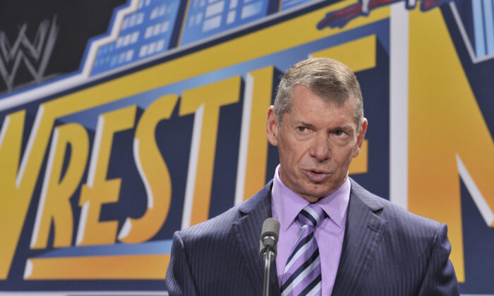 WWE chief Vince McMahon attends a press conference in East Rutherford, N.J., on Feb. 16, 2012. (Michael N. Todaro/Getty Images)