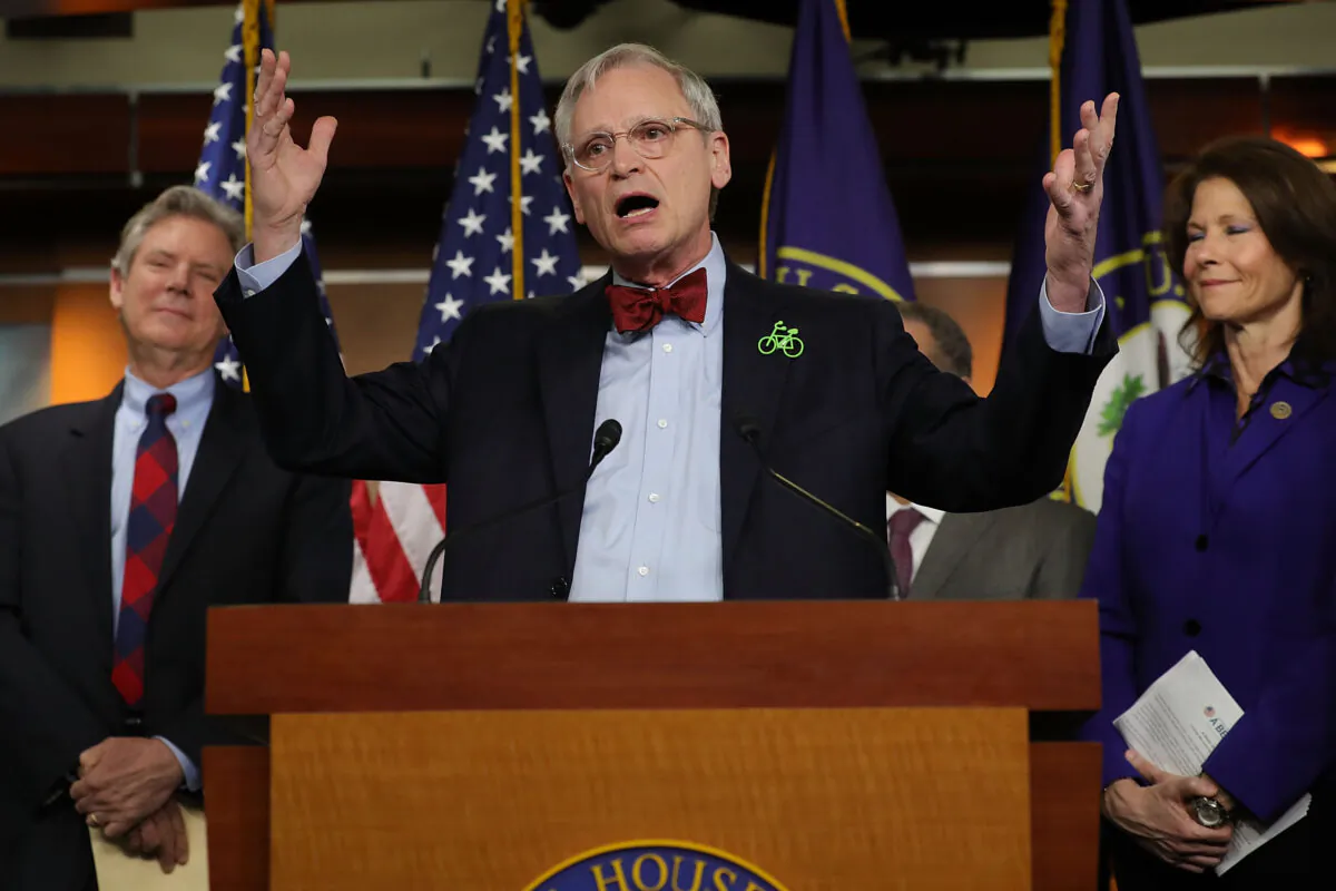 Rep. Earl Blumenauer (D-Ore.) speaks in Washington in a Feb. 8, 2018, file image. (Chip Somodevilla/Getty Images)