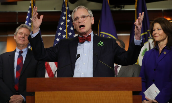 Rep. Earl Blumenauer (D-Ore.) speaks in Washington in a Feb. 8, 2018, file image. (Chip Somodevilla/Getty Images)