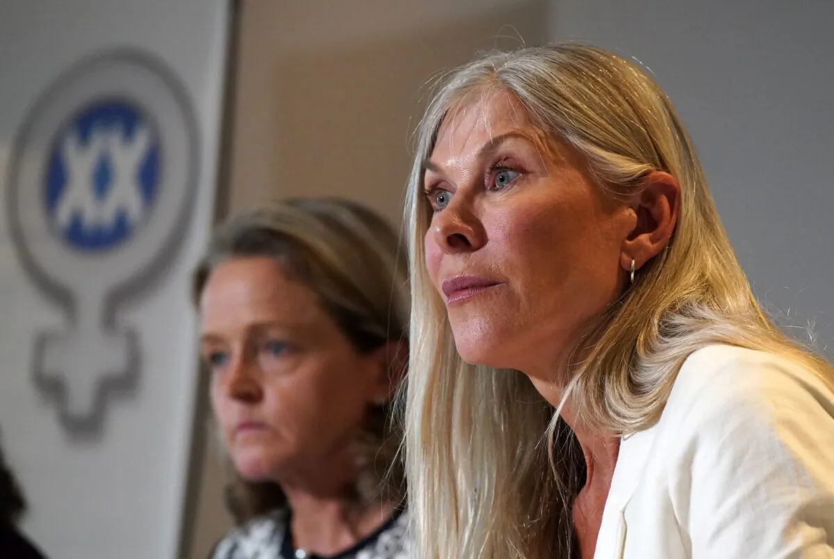 Sharron Davies and Mara Yamauchi said they were disappointed they were not invited to give evidence at Holyrood in Edinburgh, Scotland, on June 16, 2022. (Andrew Milligan/PA)