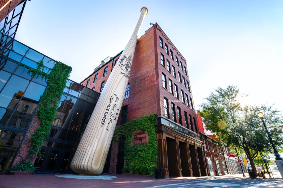 The Louisville Slugger Museum & Factory is located in the downtown Louisville and showcases the past, present and future of the brands success. (Dreamstime)