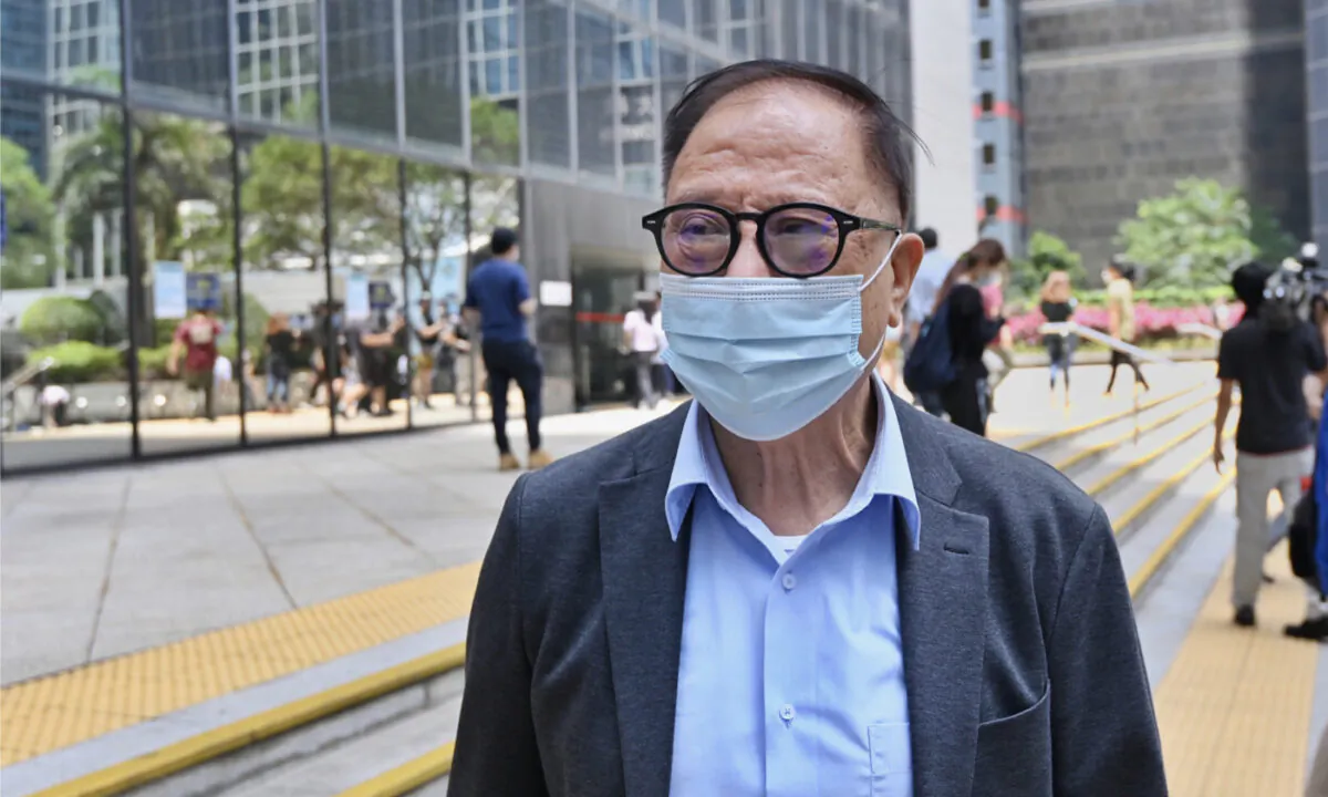 HKGov recently revoked the honors and the JP titles of three pro-democracy activists, who were all sentenced to more than a year in prison for participating in social movements. Photo shows Yeung Sum, former Democratic Party Chairman. (Song Bilong/The Epoch Times)