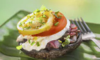 Lemon Garlic Grilled Portobellos With Burrata and Tomatoes
